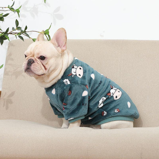 French Plush Pajamas For Fashionable Pets