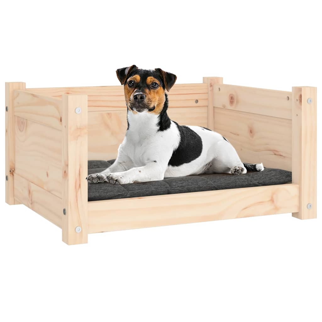 NNEVL Dog Bed 55.5x45.5x28 cm Solid Pine Wood